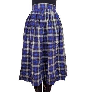 Plaid cottagecore punk tradgoth 80s skirt  small